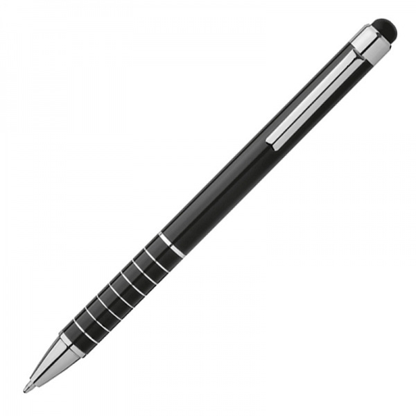 Logotrade promotional products photo of: Metal ballpen with touch pen LUEBO