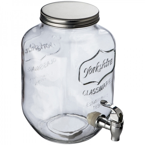 Logo trade promotional giveaways picture of: Set drink dispenser and glasses ACAPULCO