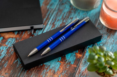 Logotrade promotional item image of: Metal writing set CLAREMONT