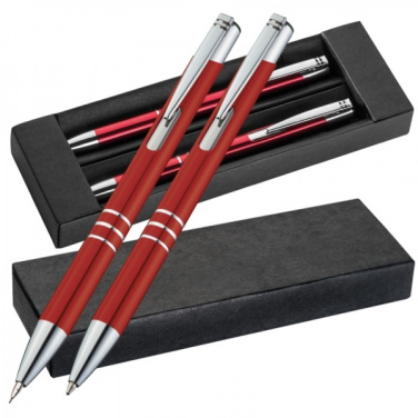 Logotrade corporate gift image of: Metal writing set CLAREMONT