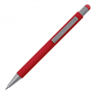 Logo trade promotional merchandise picture of: Metal ballpen touch pen soft touch SALT LAKE CITY