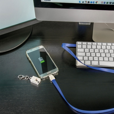 Logotrade advertising product picture of: Lanyard with usb cable LE PORT