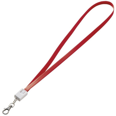 Logotrade promotional giveaway image of: Lanyard with usb cable LE PORT