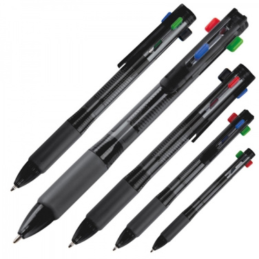 Logotrade promotional giveaways photo of: Plastic ballpen 4in1 NEAPEL