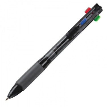 Logotrade promotional giveaway image of: Plastic ballpen 4in1 NEAPEL
