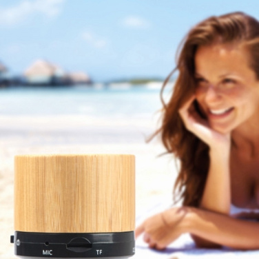 Logotrade promotional gifts photo of: Bamboo bluetooth speaker FLEEDWOOD