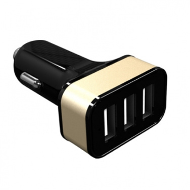 Logo trade business gift photo of: Car Charger with 3 USB ports
