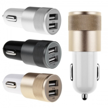Logo trade promotional merchandise image of: Metal car charger