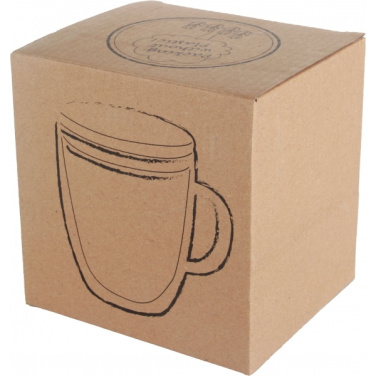 Logotrade promotional items photo of: Double-walled glass cup GERTHE 350 ml