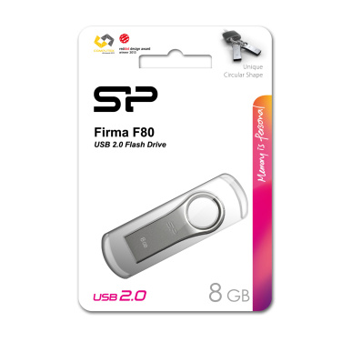 Logo trade promotional items image of: Pendrive silicon power F80 2.0
