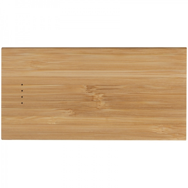 Logo trade promotional merchandise picture of: Bamboo power bank KATOWICE