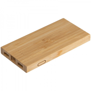 Logo trade business gifts image of: Bamboo power bank KATOWICE