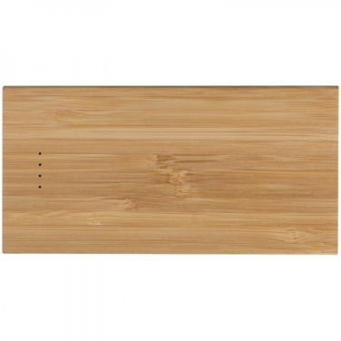 Logo trade promotional giveaway photo of: Bamboo power bank KATOWICE