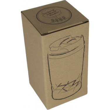 Logo trade advertising product photo of: Stainless steel mug with lid ROMA 250 ml
