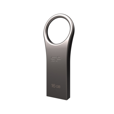 Logo trade promotional products picture of: Pendrive 3.0 Silicon Power JEWEL J80 TITANIUM 16GB