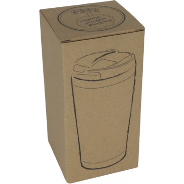 Logotrade promotional gifts photo of: Stainless steel mug BAMBOOGARDEN 400 ml