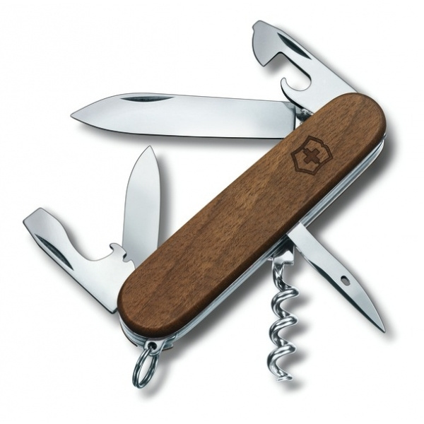 Logo trade promotional product photo of: Pocket Knife Spartan Wood Victorinox