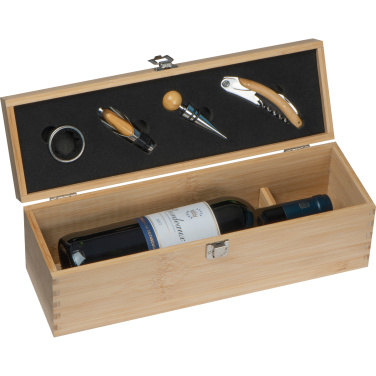 Logo trade business gift photo of: Wooden wine box SAINT-ETIENNE