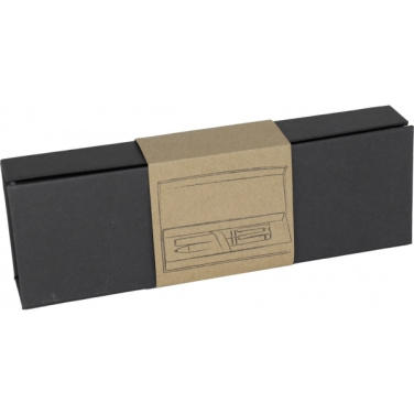 Logo trade business gifts image of: Metal writing set KARLOVAC