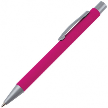 Logo trade promotional merchandise photo of: Metal ballpen soft touch ABU DHABI