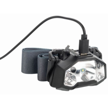 Logo trade corporate gifts image of: Head lamp MINO Schwarzwolf