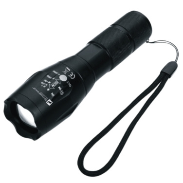 Logotrade promotional gifts photo of: Flashlight ANTELAO Schwarzwolf