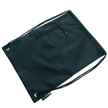 Logotrade promotional item image of: Drawstring bag NUNAVUT Schwarzwolf