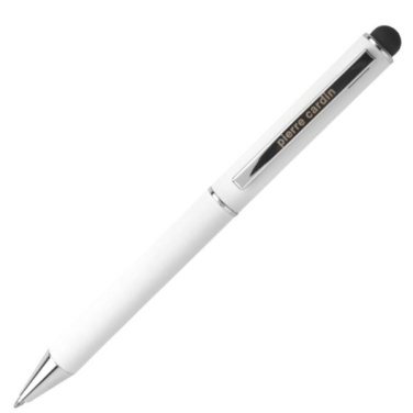 Logo trade promotional giveaways image of: Metal ballpoint pen, touch pen, soft touch CLAUDIE Pierre Cardin