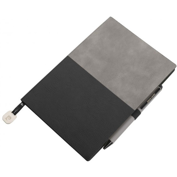 Logo trade promotional products image of: Notepad A5 & ballpoint pen REPORTER Pierre Cardin