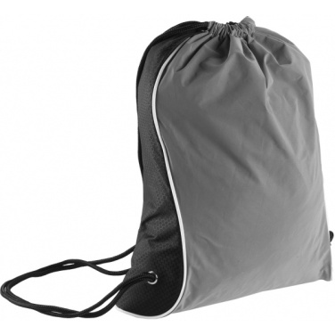 Logo trade promotional merchandise image of: Drawstring bag DENISON Schwarzwolf
