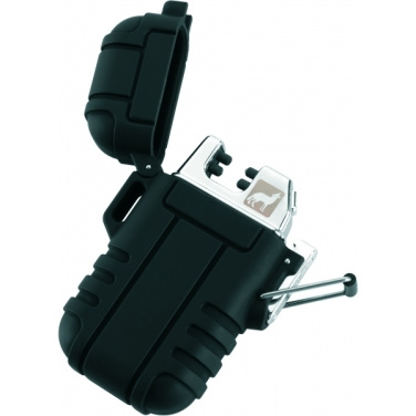 Logo trade promotional giveaways picture of: Ecological lighter SANFORD Schwarzwolf