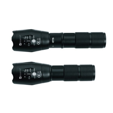 Logotrade promotional gift image of: Flashlight DELGADA Schwarzwolf