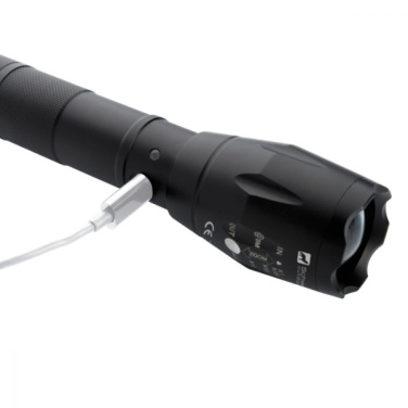 Logotrade promotional items photo of: Flashlight DELGADA Schwarzwolf