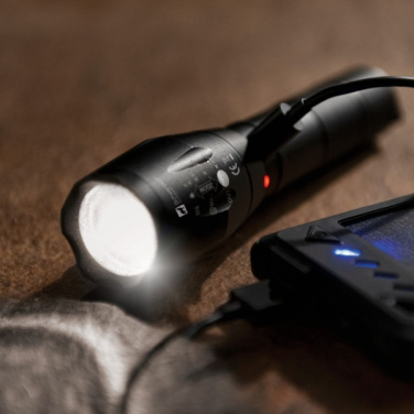 Logotrade promotional gift image of: Flashlight DELGADA Schwarzwolf