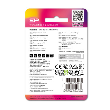 Logo trade promotional items picture of: PENDRIVE SILICON POWER B32 3.2