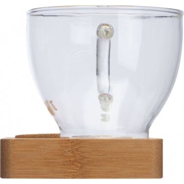 Logo trade promotional item photo of: Tray with cup and spoon FORMOSA 150 ml