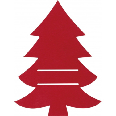 Logotrade corporate gift picture of: Cutlery pad in Christmas tree shape DUFFEL