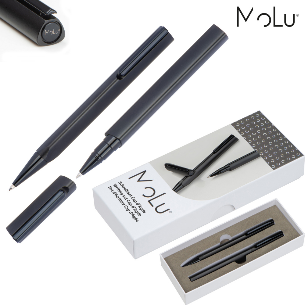 Logo trade business gifts image of: Writing set CAP D AGDE MoLu