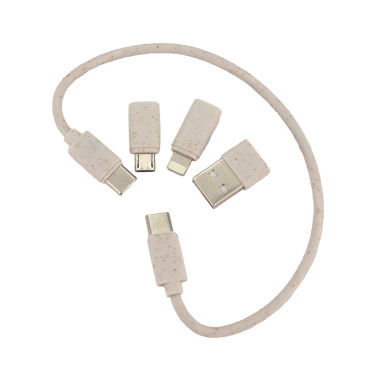 Logo trade corporate gift photo of: 4in1 cable in wooden case, LH-ZM01