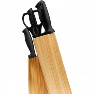 Logo trade business gifts image of: Knife block BERLIN