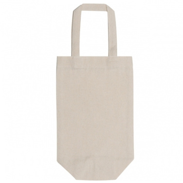 Logo trade corporate gifts image of: Cotton wine bag NICE