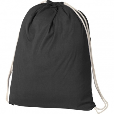 Logo trade promotional item photo of: Cotton gym bag BUDAPEST