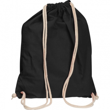 Logotrade promotional product picture of: Cotton gym bag CARLSBAD
