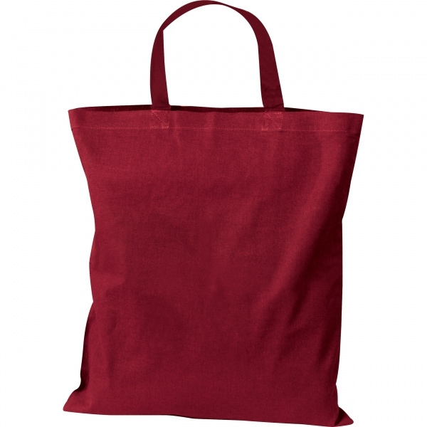 Logo trade promotional gifts image of: Cotton bag with short handles BREGENZ