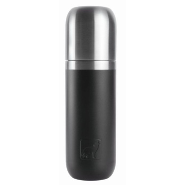 Logo trade advertising products picture of: Vacuum bottle DINARA Schwarzwolf