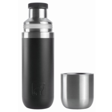 Logotrade promotional giveaways photo of: Vacuum bottle DINARA Schwarzwolf