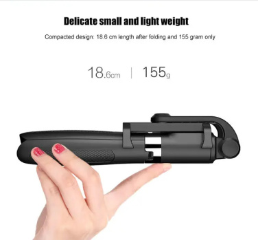 Logo trade promotional gifts image of: Selfie stick with tripod, K06