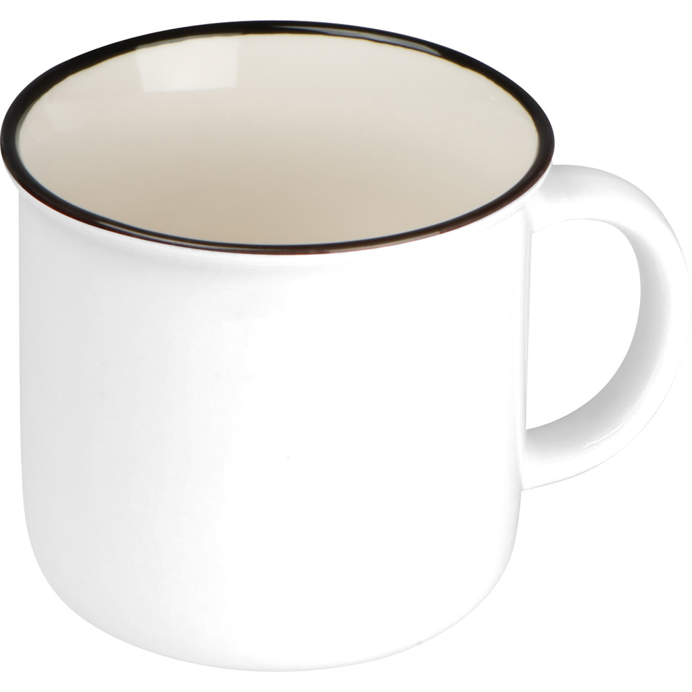 Logo trade business gifts image of: Ceramic mug TRAPANI 350 ml