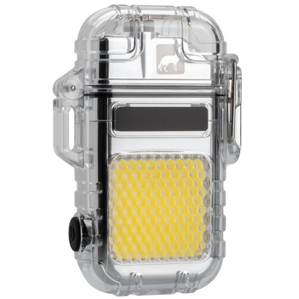 Logo trade promotional item photo of: Electrical lighter CALBUCO Schwarzwolf