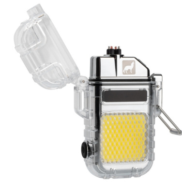 Logo trade corporate gift photo of: Electrical lighter CALBUCO Schwarzwolf